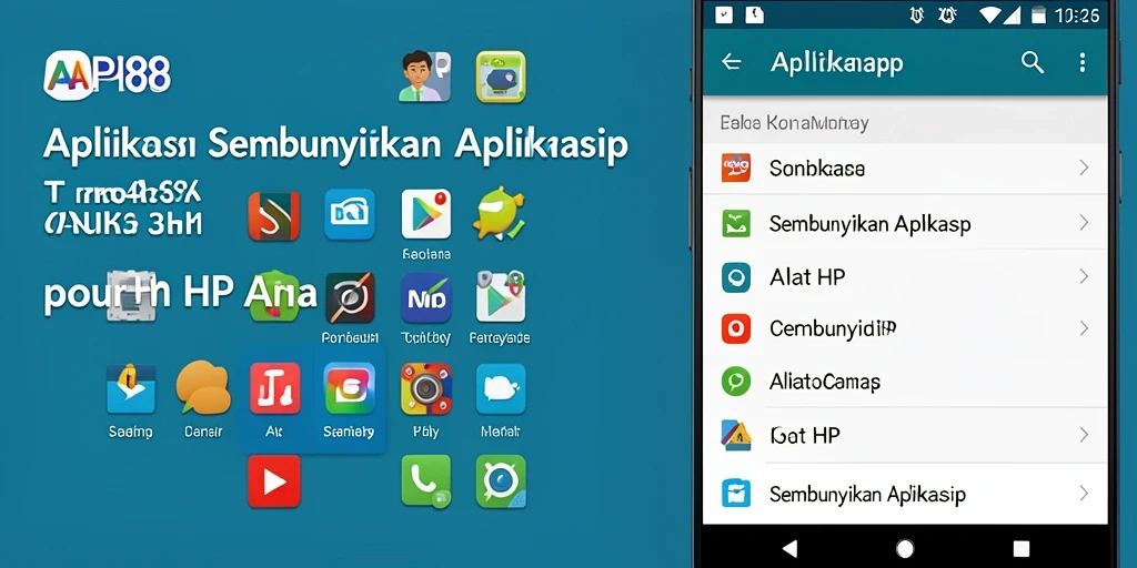Tampilan antarmuka API88 yang sederhana dan efektif untuk menyembunyikan aplikasi.