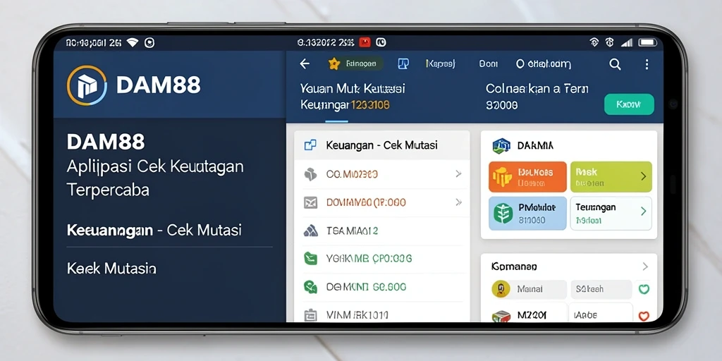 Tampilan antarmuka DAM88 yang menarik dan mudah digunakan untuk cek mutasi.