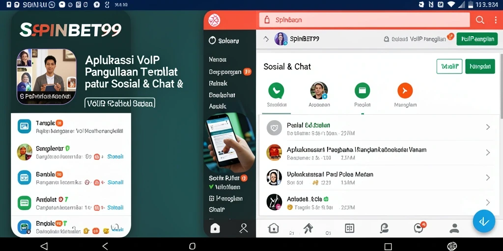 Antarmuka SPINBET99 yang intuitif untuk VoIP Panggilan.