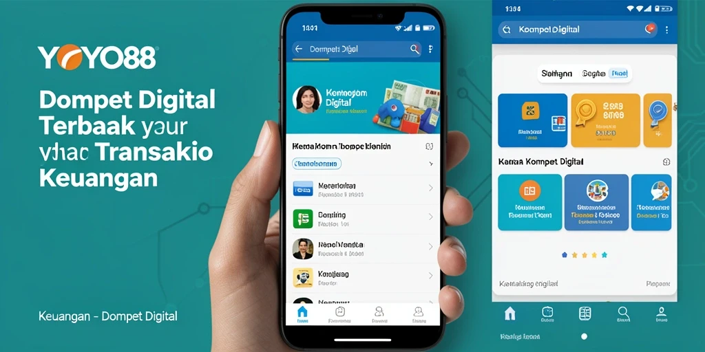 Antarmuka aplikasi YOYO88 yang mudah digunakan untuk transaksi Dompet Digital.