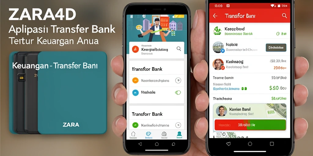 Antarmuka ZARA4D menampilkan fitur Transfer Bank yang intuitif.