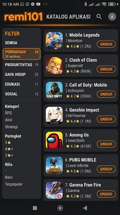 remi101 - Pusat Akses Aplikasi Populer & Kanal Uji di Indonesia