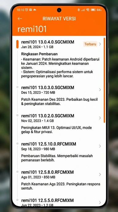 Riwayat Versi remi101 untuk Pengguna Android